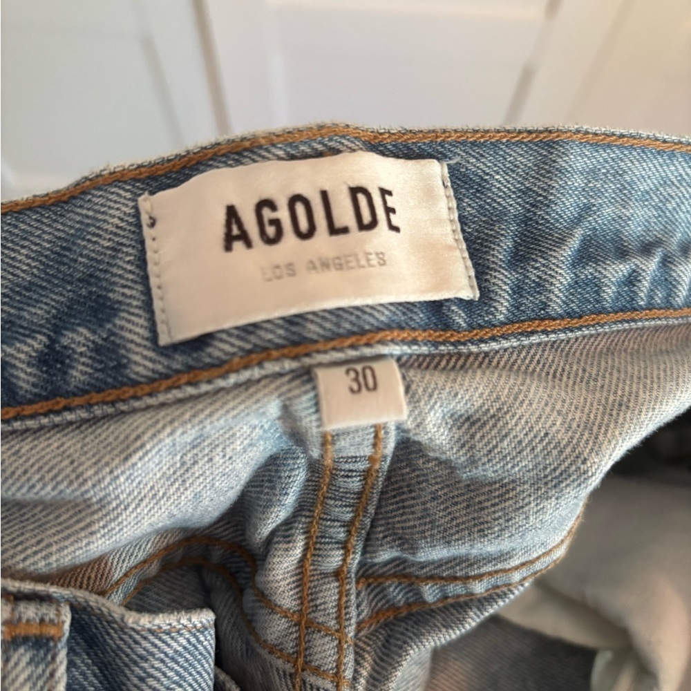 Agolde Straight Leg Jeans Size 30 Classic casual summer spring minimalist - Picture 4 of 7